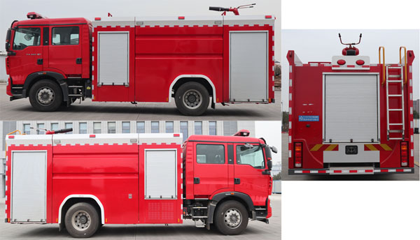 中洁牌XZL5190GXFPM80/Z6泡沫消防车公告图片