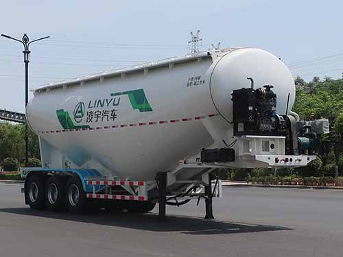 凌宇牌10.8米31.8吨3轴低密度粉粒物料运输半挂车(CLY9401GFL48)
