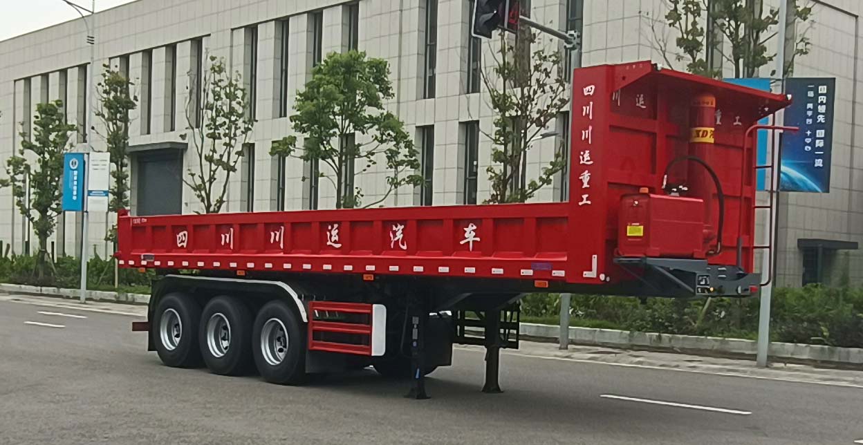 川丹汽运牌10米31.4吨3轴自卸半挂车(PEN9380ZHX)