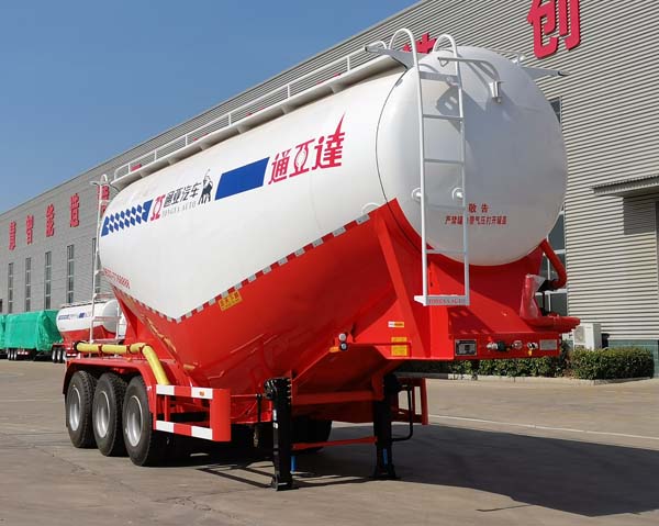 通亚达牌9.9米34吨3轴中密度粉粒物料运输半挂车(CTY9403GFLDJ39)