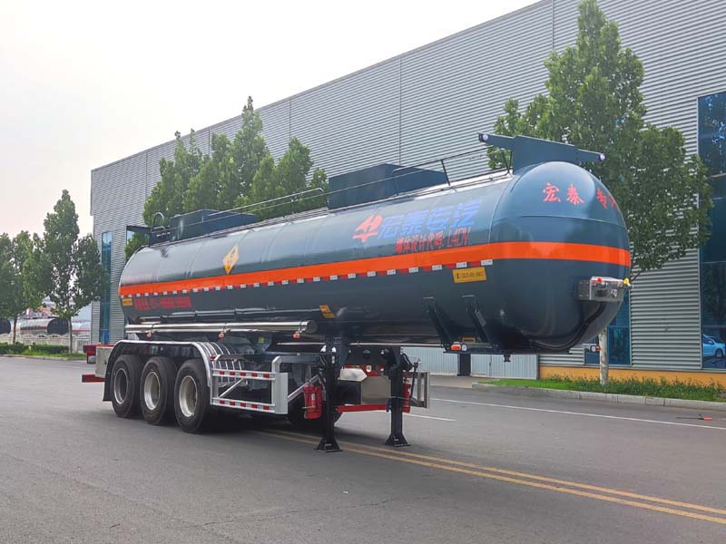 正康宏泰牌11.2米33.8吨3轴氧化性物品罐式运输半挂车(HHT9404GYW)