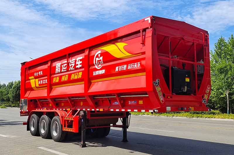 运腾驰牌10.5米30.5吨3轴散装粮食运输半挂车(SDT9402ZLS)