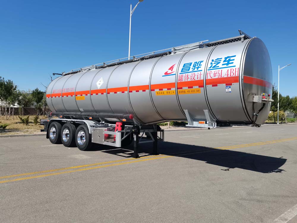昌骅牌10.9米33吨3轴毒性和感染性物品罐式运输半挂车(HCH9408GDG)