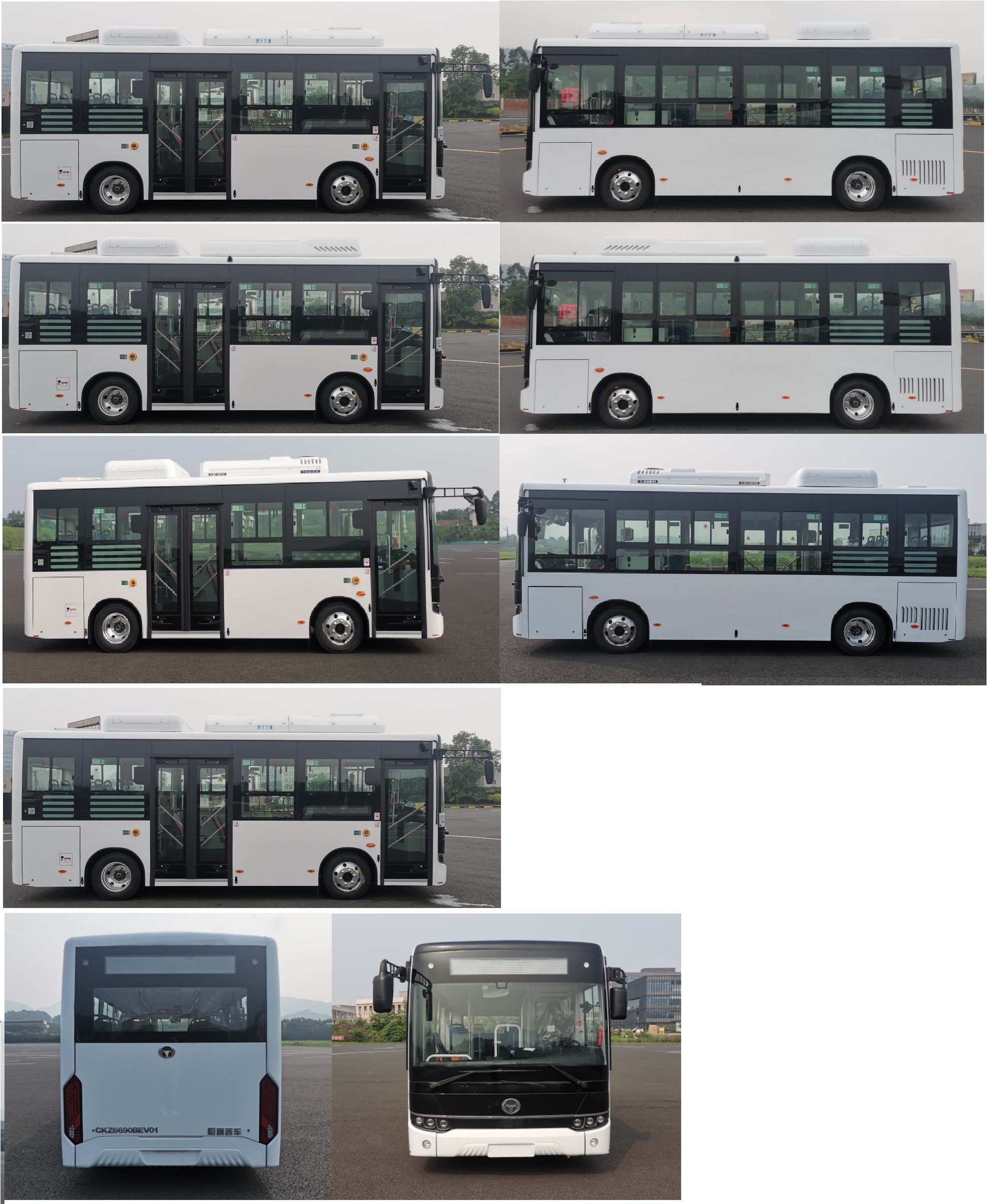恒通客车牌CKZ6690BEV01纯电动低入口城市客车公告图片