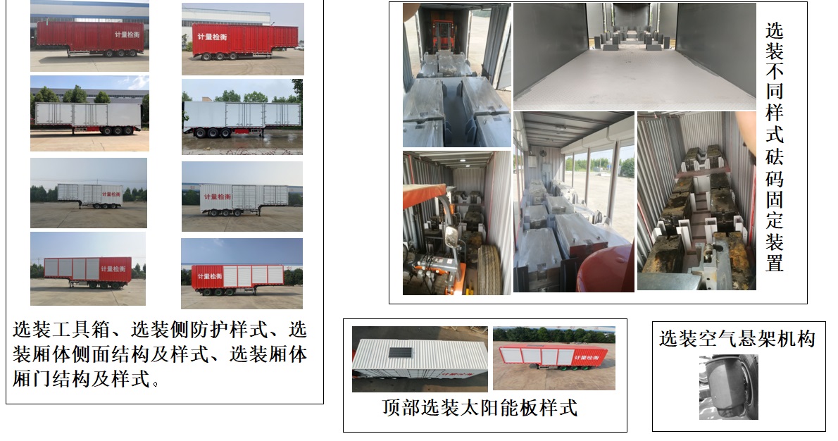 赛家牌WHR9400TJHXS计量检衡半挂车公告图片