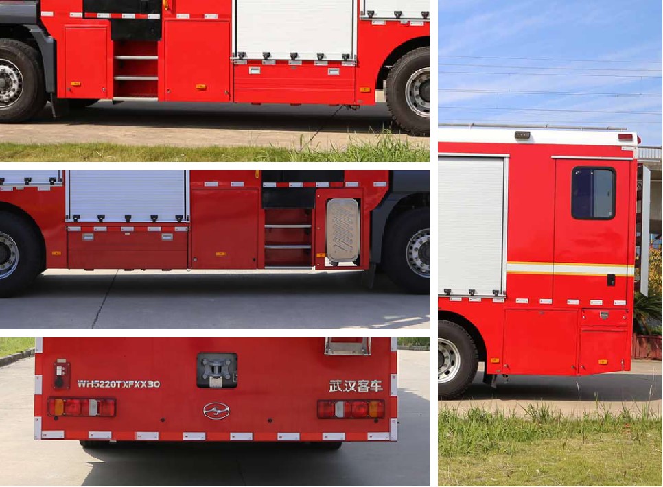 武客华中牌WH5220TXFXX30洗消消防车公告图片