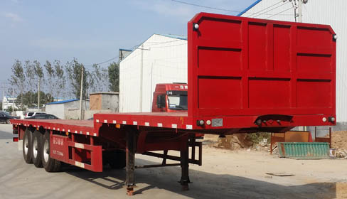 亚中车辆牌13米35.2吨3轴平板运输半挂车(WPZ9400TPB)