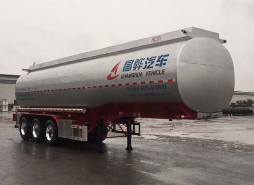 昌骅牌10米32.5吨3轴润滑油罐式运输半挂车(HCH9406GRH37)