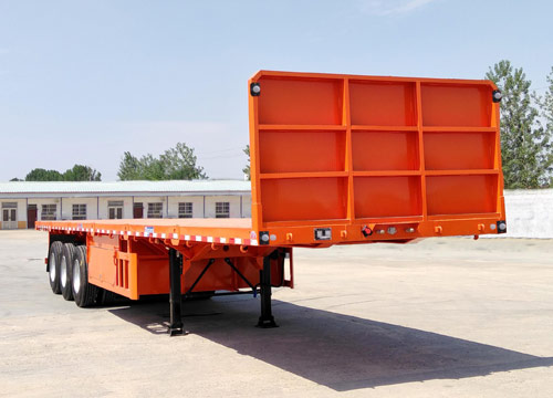 汇袁牌13米34吨3轴平板运输半挂车(AJH9400TPB)
