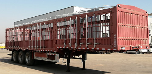 粱锋牌13米33.5吨3轴仓栅式运输半挂车(LYL9409CCYE)