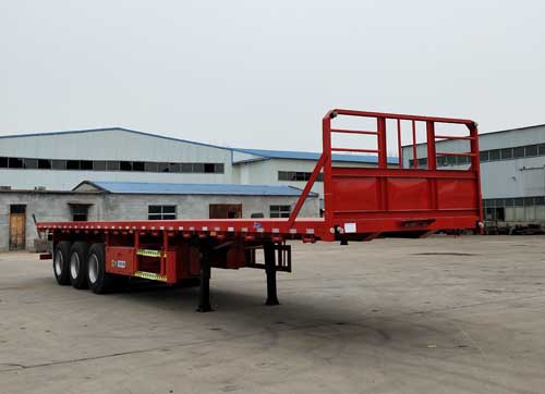 骏威事业达牌13米33.8吨3轴平板运输半挂车(BFL9401TPB)