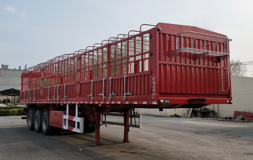 周增强牌13米34吨3轴仓栅式运输半挂车(RZQ9400CCY)