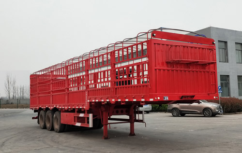 周增强牌13米33.8吨3轴仓栅式运输半挂车(RZQ9400CCYE)