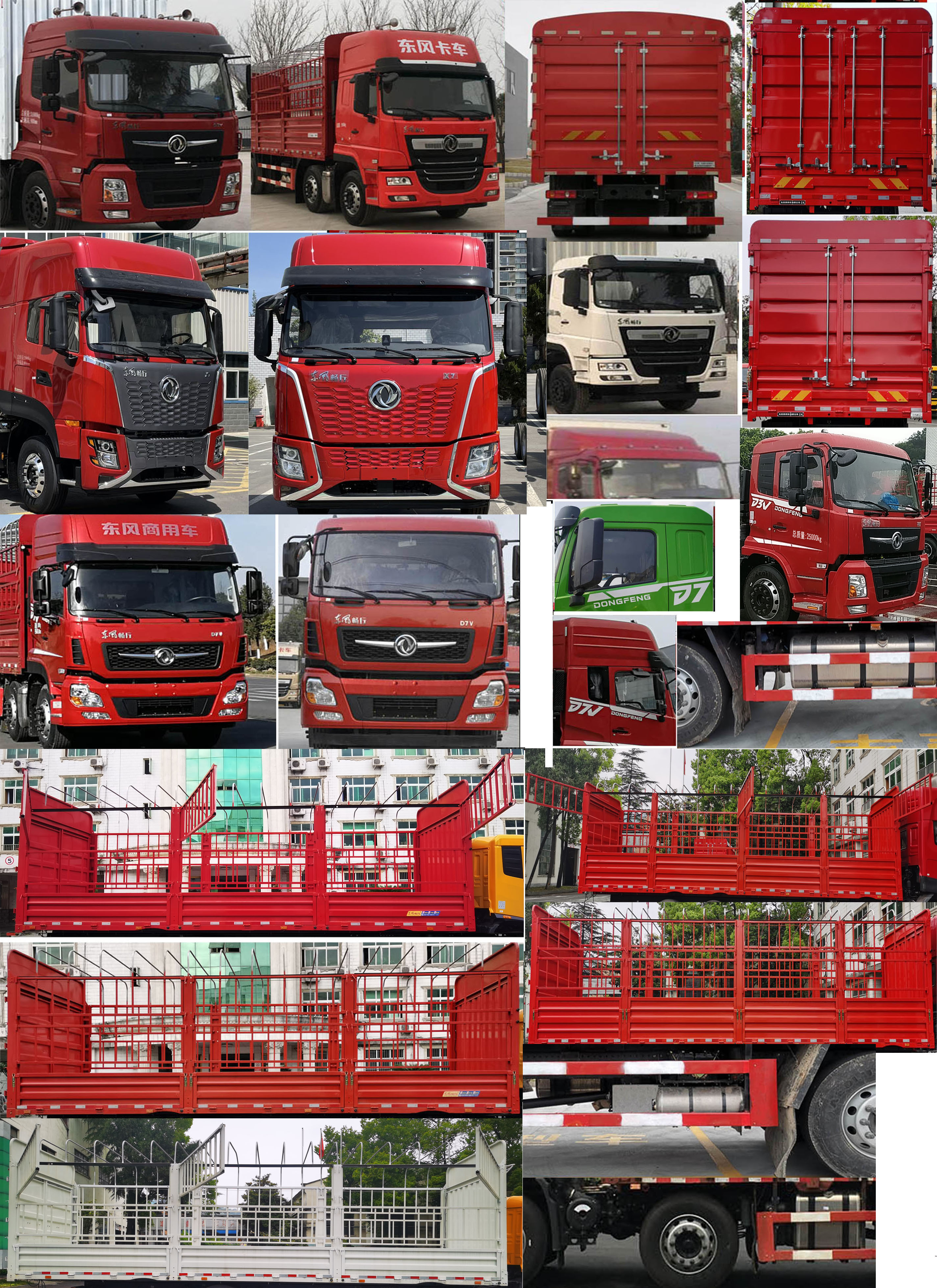 東風(fēng)牌DFV5257CCYGP6D倉柵式運輸車公告圖片