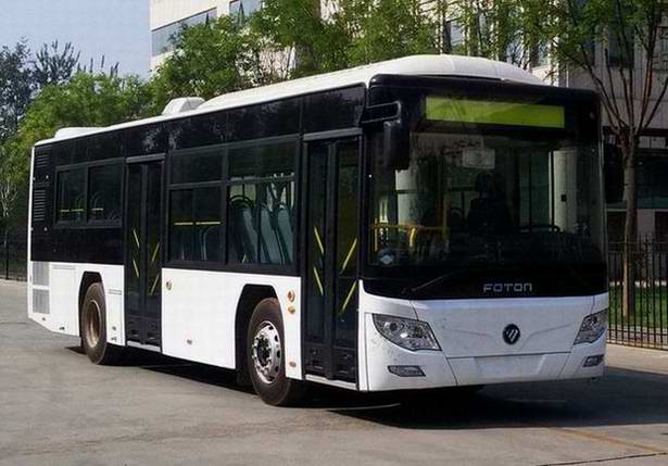 福田牌10.5米18-30座插电式混合动力城市客车(BJ6105CHEVCA-17)