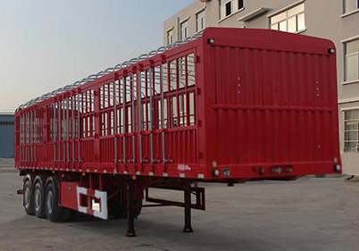 众志华兴牌13米34.3吨3轴仓栅式运输半挂车(JLQ9401CCY)