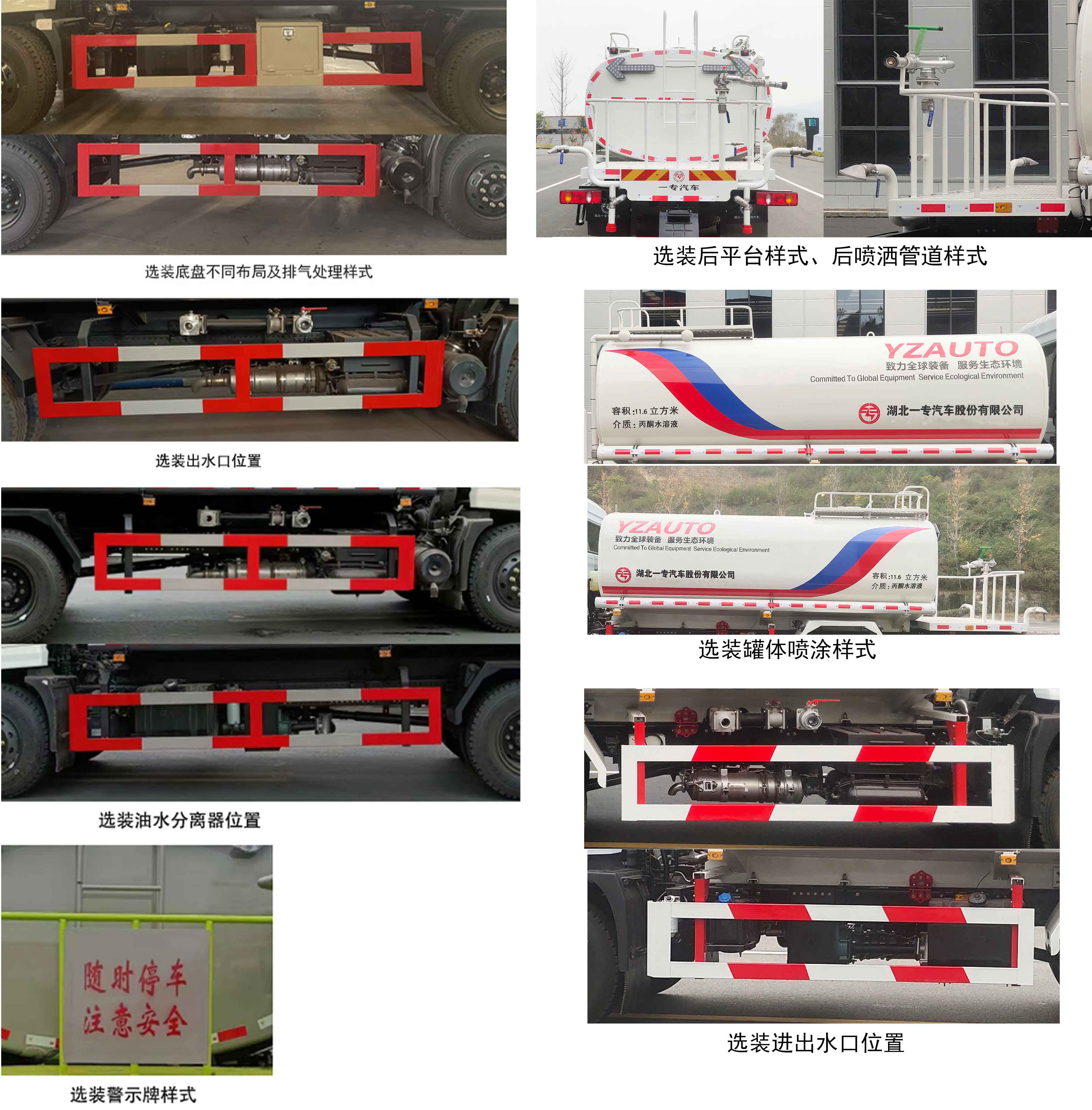 专致牌YZZ5180GPSES6绿化喷洒车公告图片