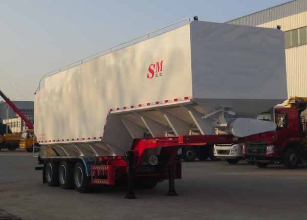 华通牌10.6米30.1吨3轴散装饲料运输半挂车(HCQ9403ZSLSM)