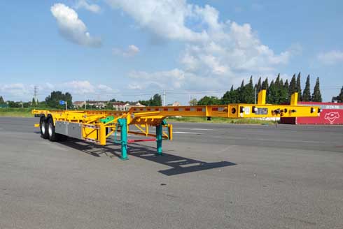 宝军牌14米30.6吨2轴集装箱运输半挂车(WGC9340TJZE)