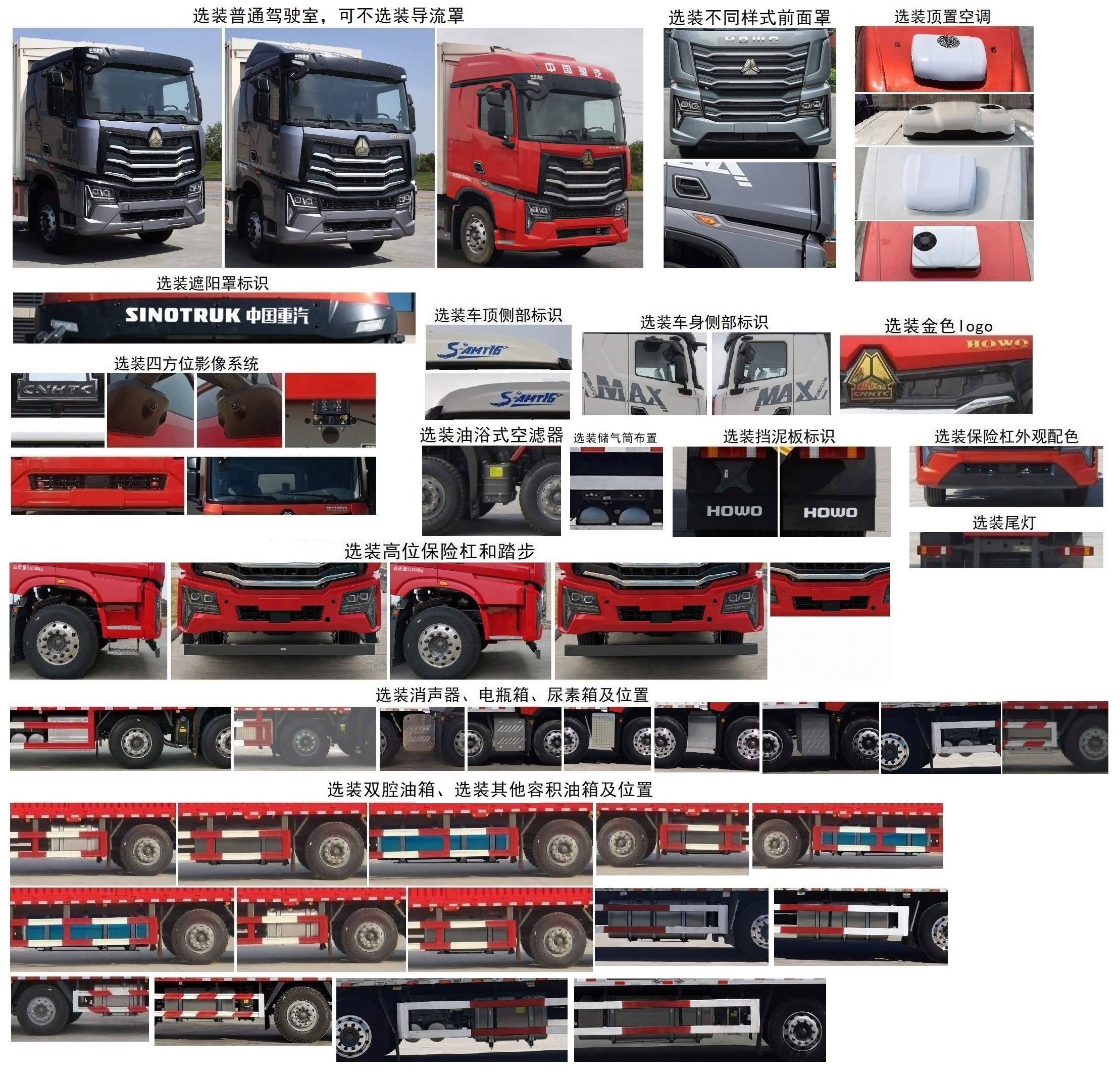 豪沃牌ZZ5317XYKV446KF1翼開啟廂式車公告圖片