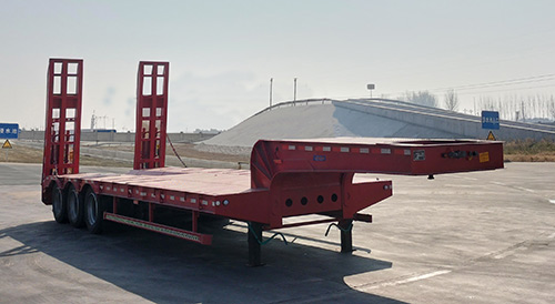 梁博牌11.5米29.8吨3轴低平板半挂车(TYS9371TDP)