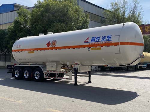 昌骅牌11.9米29.2吨3轴易燃液体罐式运输半挂车(HCH9407GRYWW)