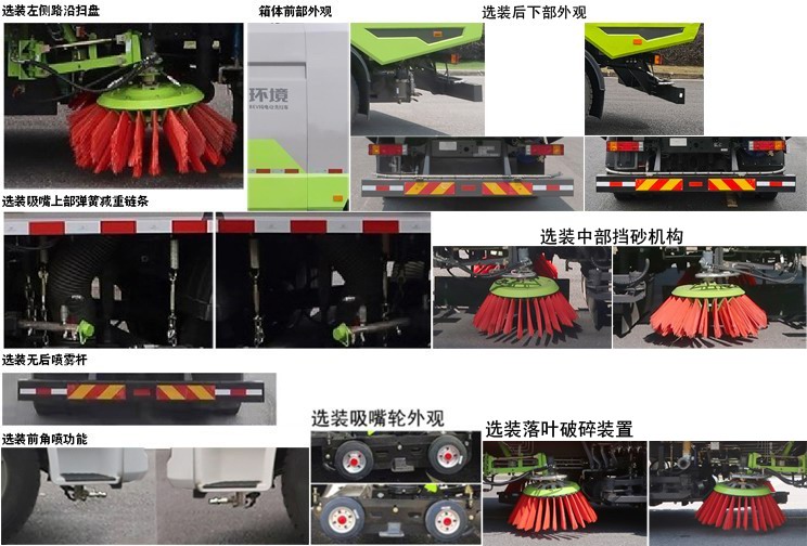 中聯(lián)牌ZBH5180TXSSXBEV純電動洗掃車公告圖片