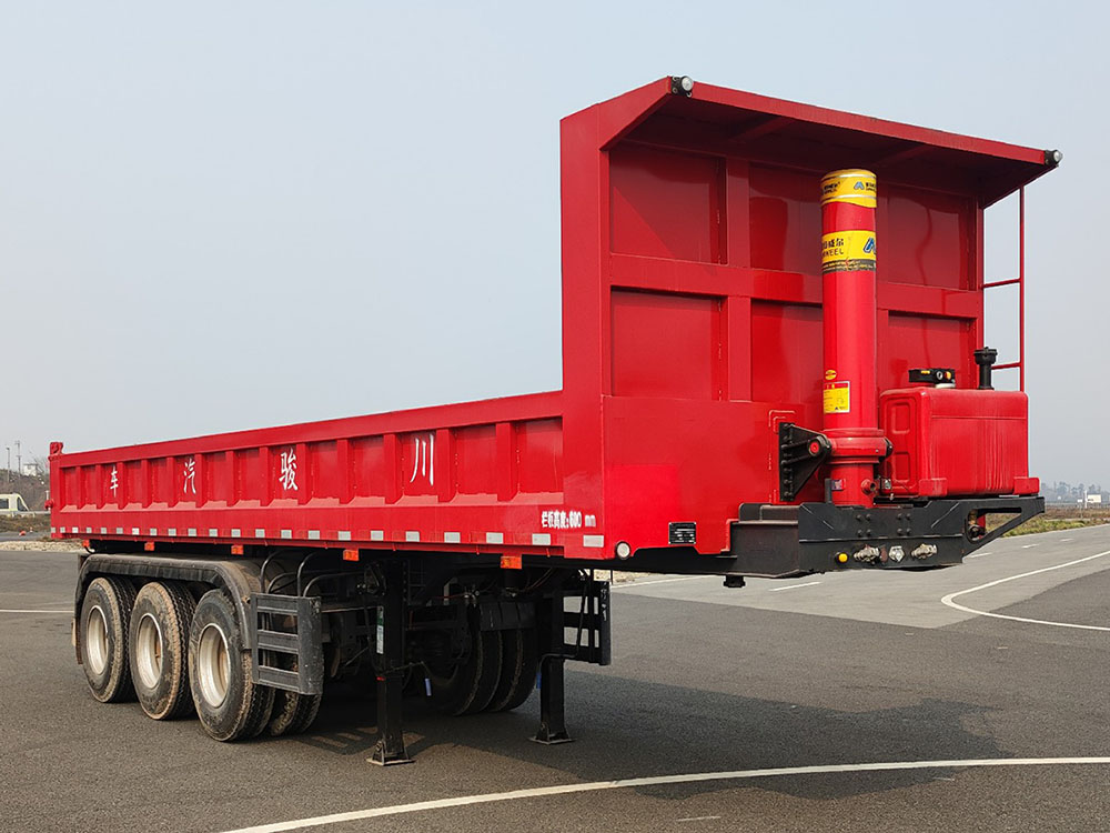 蜀汽牌9.5米29.9吨3轴自卸半挂车(GCJ9361Z)
