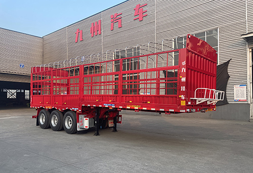 通广九州牌10米34.8吨3轴仓栅式运输半挂车(MJZ9405CCYE)