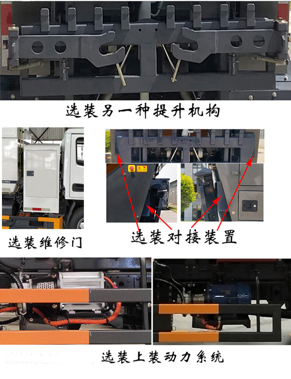 福龙马牌FLM5041ZZZNJBEVH纯电动自装卸式垃圾车公告图片