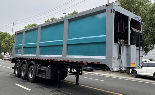 龙星汇牌11米28.7吨3轴垃圾转运半挂车(HLV9400ZLJ)