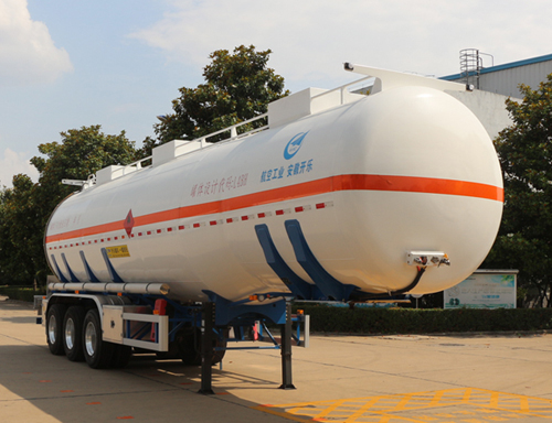 开乐牌12.2米33吨3轴易燃液体罐式运输半挂车(AKL9401GRY48)