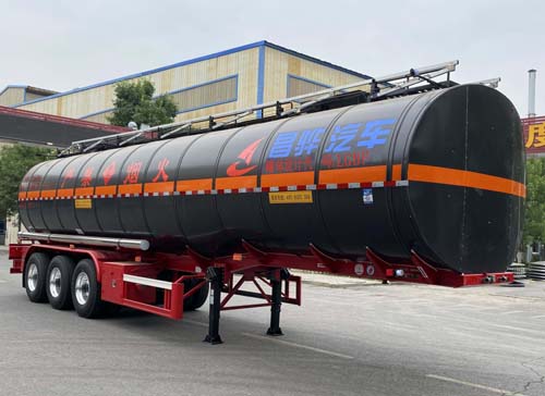 昌骅牌11.7米31.3吨3轴易燃液体罐式运输半挂车(HCH9401GRYQ)