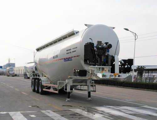 瑞江牌10.6米32.4吨3轴中密度粉粒物料运输半挂车(WL9405GFLA)