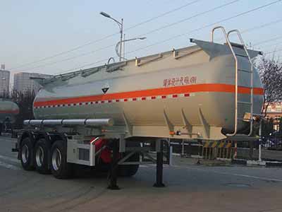 凌宇牌10.3米32.4吨3轴腐蚀性物品罐式运输半挂车(CLY9400GFWA)