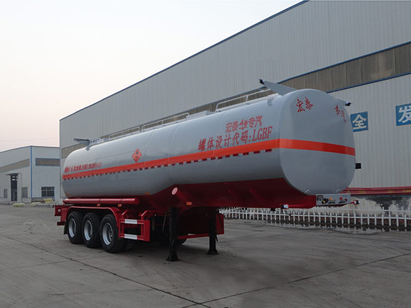 正康宏泰牌10.4米31.5吨3轴易燃液体罐式运输半挂车(HHT9404GRYC)