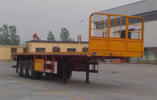 同强牌13米34吨3轴平板运输半挂车(LJL9400TPB)
