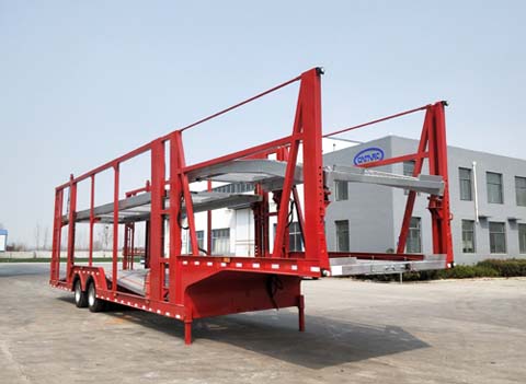 图强牌13.6米17.3吨2轴乘用车辆运输半挂车(TQP9260TCC)