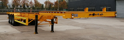 儒强牌14米34.5吨3轴集装箱运输半挂车(LZA9400TJZE)