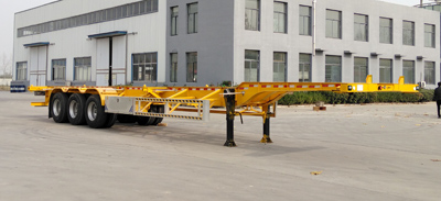 鲁畅达牌14米35.2吨3轴集装箱运输半挂车(LCD9400TJZE)