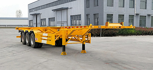 华佑牌12.5米34.3吨3轴集装箱运输半挂车(HYP9400TJZ)