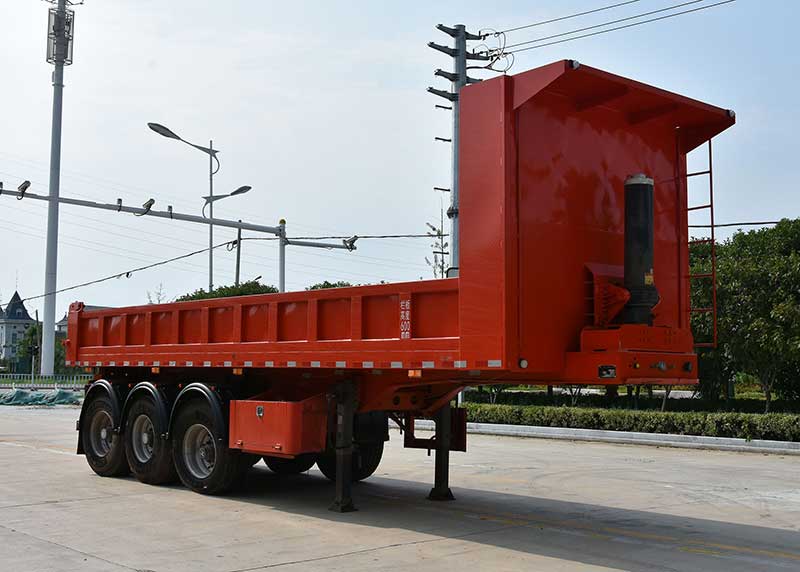 众志华兴牌9.5米33.2吨3轴自卸半挂车(JLQ9405ZZX)