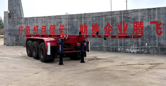 中郓畅达牌8.8米35.3吨3轴集装箱运输半挂车(XSQ9401TJZ)