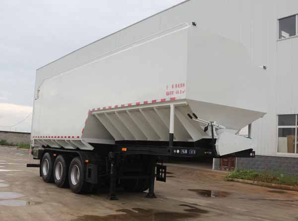 宏刚牌9.8米31.2吨3轴散装饲料运输半挂车(HGP9401ZSLLM)