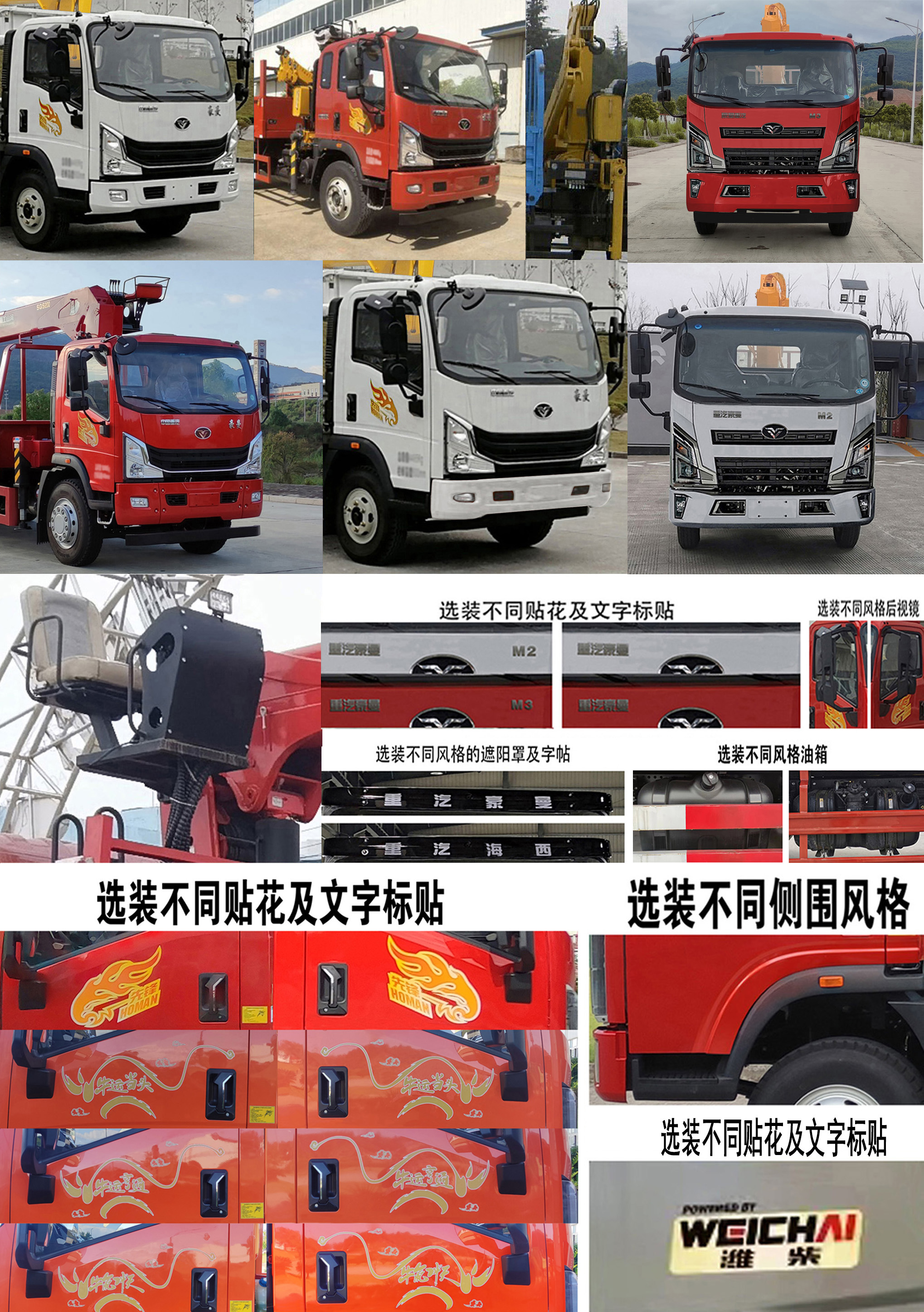 豪曼牌ZZ5168JSQG17FB0随车起重运输车公告图片