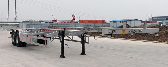 弘亚牌14米30.8吨2轴集装箱运输半挂车(GNT9345TJZE)