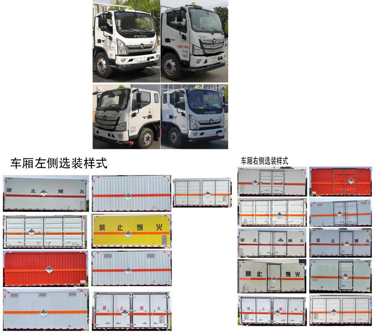 中汽力威牌HLW5120XZWBJ6杂项危险物品厢式运输车公告图片