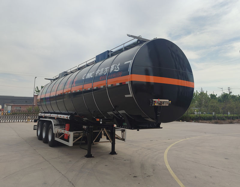 万事达牌11.5米31.3吨3轴易燃液体罐式运输半挂车(SDW9400GRYY42)