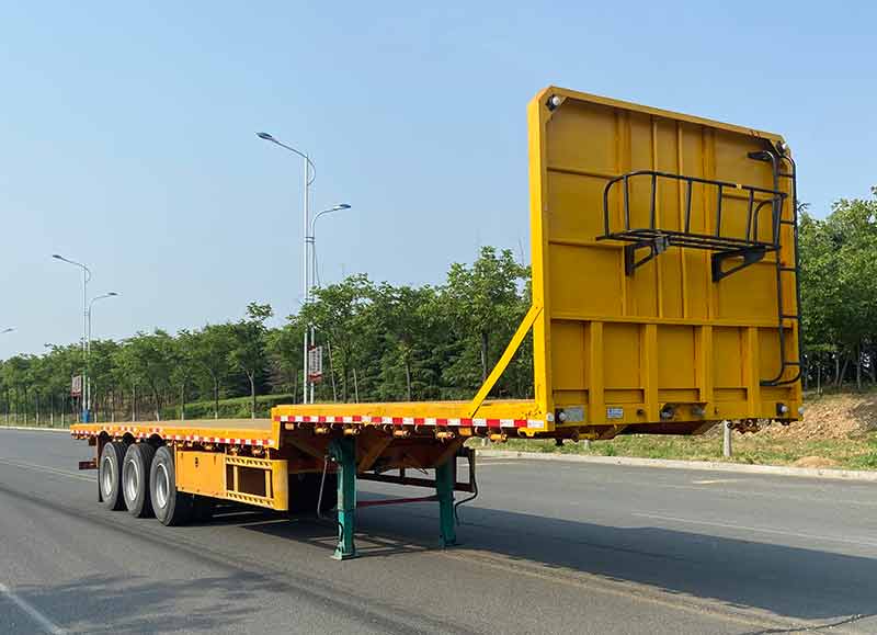 科宇牌13米34吨3轴平板运输半挂车(XQF9400TPBE)