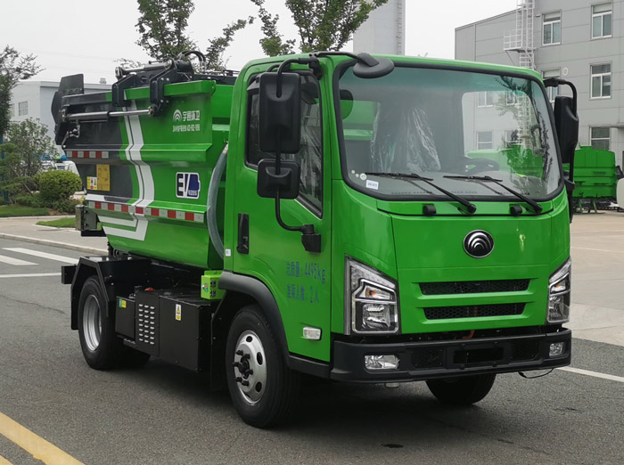 宇通牌YTZ5046ZZZD0BEV纯电动自装卸式垃圾车